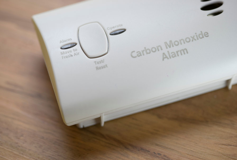 Carbon Monoxide Detector alarm ready for setup